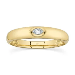 0.08CT DIAMOND MARQUISE BEZEL BAND
