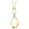 0.10CT DIAMOND MOBIUS NECKLACE