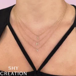 0.04CT DIAMOND NECKLACE - INITIAL A