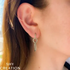 1.00CT DIAMOND OVAL EARRING