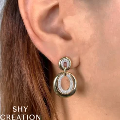 0.40CT DIAMOND OVAL EARRING