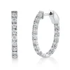 0.90CT DIAMOND OVAL HOOP EARRING