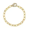 0.41CT DIAMOND PAPER CLIP LINK BRACELET