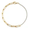 0.66CT DIAMOND PAPER CLIP LINK BRACELET