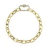 0.23CT DIAMOND PAPER CLIP LINK BRACELET