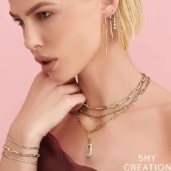 2.21CT DIAMOND PAPER CLIP LINK BRACELET