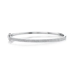 0.52CT DIAMOND PAVE BANGLE