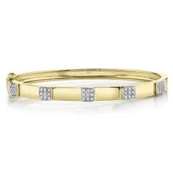 0.43CT DIAMOND PAVE BANGLE