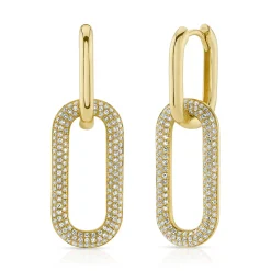 0.71CT DIAMOND PAVE EARRING