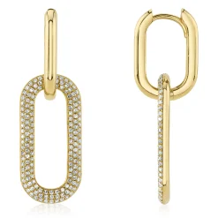 0.71CT DIAMOND PAVE EARRING