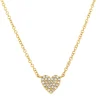 0.09CT DIAMOND PAVE HEART NECKLACE