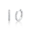 0.12CT DIAMOND PAVE HUGGIE EARRING