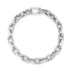 3.67CT DIAMOND PAVE PAPER CLIP LINK BRACELET