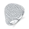 2.28CT DIAMOND PAVE SIGNET RING