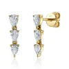 0.83CT DIAMOND PEAR EARRING