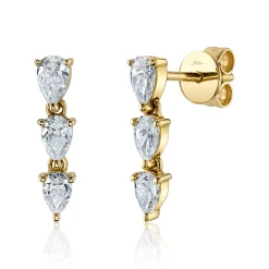 0.83CT DIAMOND PEAR EARRING