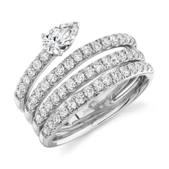 1.28CT DIAMOND PEAR RING