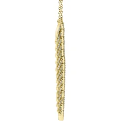 0.29CT DIAMOND 'Phoenix' FEATHER Pendant NECKLACE
