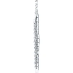 0.29CT DIAMOND 'Phoenix' FEATHER Pendant NECKLACE
