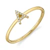 0.04CT DIAMOND RING - INITIAL A