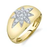 0.33CT DIAMOND STAR RING