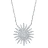 0.43CT DIAMOND STARBURST NECKLACE