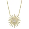 0.43CT DIAMOND STARBURST NECKLACE