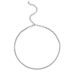 0.95CT DIAMOND TENNIS CHOKER NECKLACE