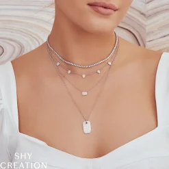 0.95CT DIAMOND TENNIS CHOKER NECKLACE