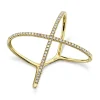 0.18CT DIAMOND "X" RING