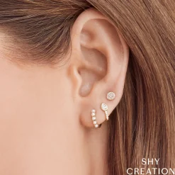 CULTURED PEARL HUGGIE EARRING