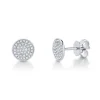 Emmie 0.17Ct. Diamond Pave Circle Stud Earring