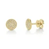 Emmie 0.17Ct. Diamond Pave Circle Stud Earring