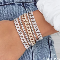 Havana Midi 4.36 Ct. Diamond Pave Link Bracelet