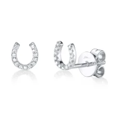 Oakley 0.06 Ct. Diamond Horseshoe Stud Earring