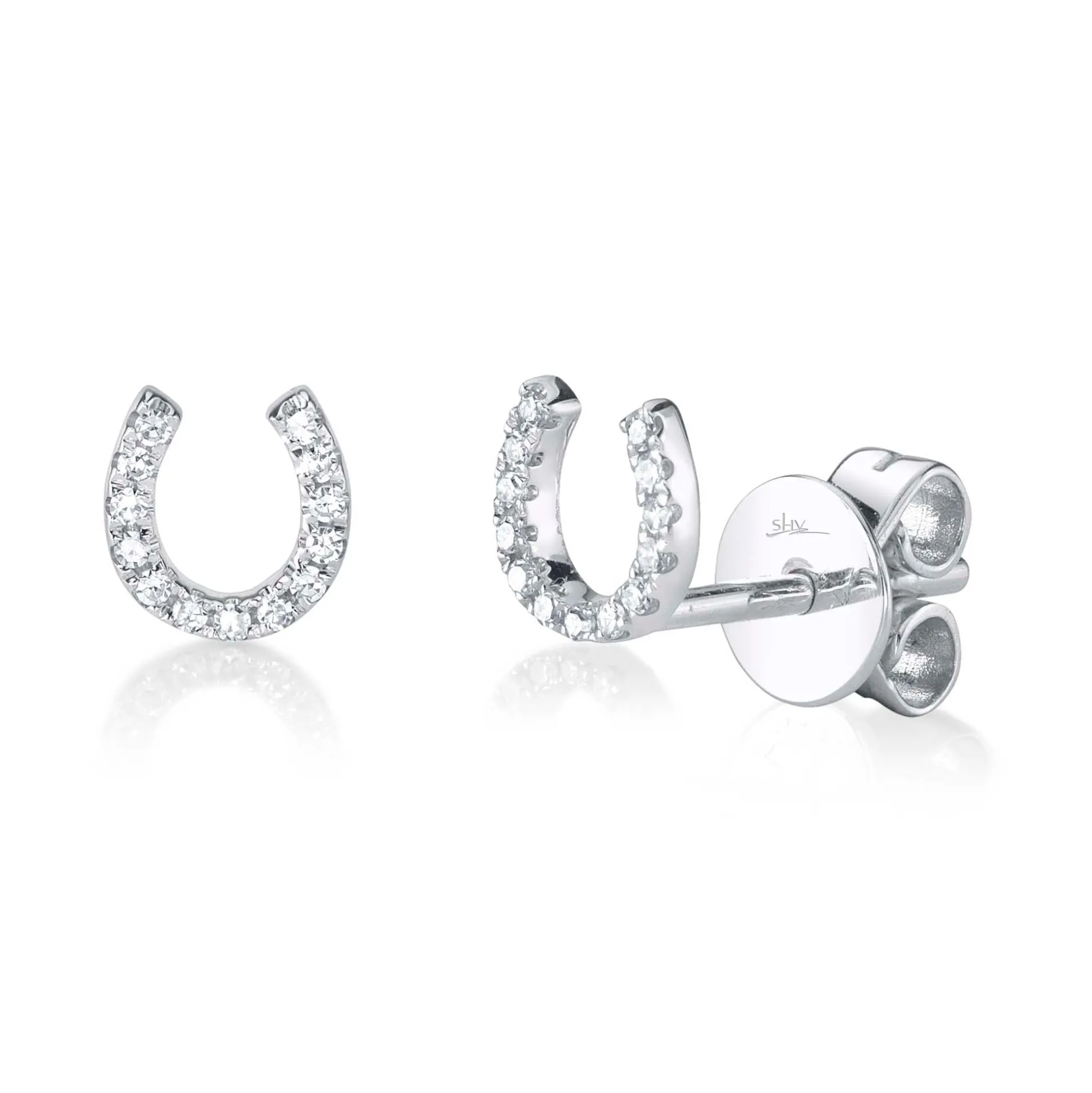 Oakley 0.06 Ct. Diamond Horseshoe Stud Earring