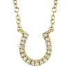 Oakley 0.06 Ct. Diamond Horseshoe Pendant Necklace