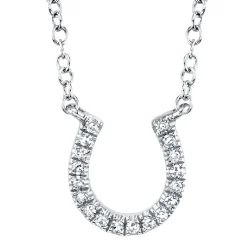 Oakley 0.06 Ct. Diamond Horseshoe Pendant Necklace