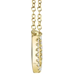 Oakley 0.06 Ct. Diamond Horseshoe Pendant Necklace
