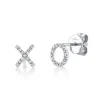 XO' DIAMOND STUD EARRING